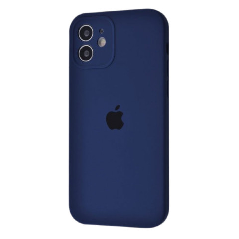 Чехол Silicone Case Full Camera на iPhone 12 Deep navy
